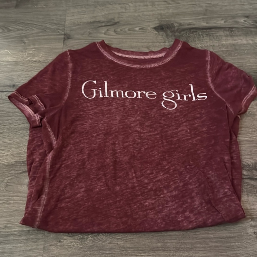 GILMORE GIRLS after -Burgundy THIN tee